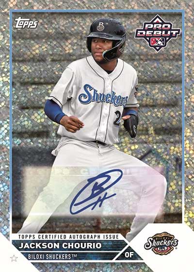 2023 Topps Pro Debut Baseball Autographs Sparkle Foil Jackson Chourio