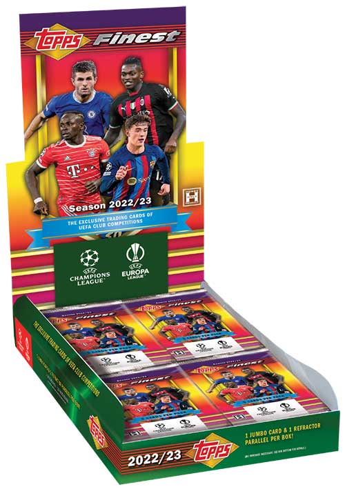 2022-23 Topps Finest Flashbacks UEFA Checklist, Box Info, Details