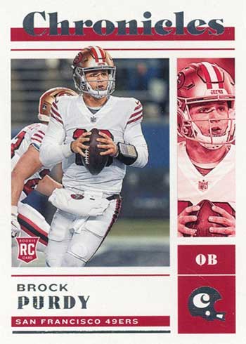 Brock Purdy 2022 Panini Chronicles Luminance Rookie Card #213