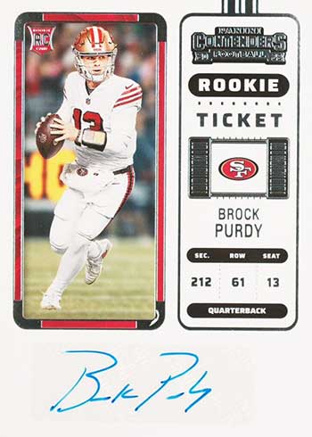 2022 Panini Contenders Brock Purdy Rookie Card