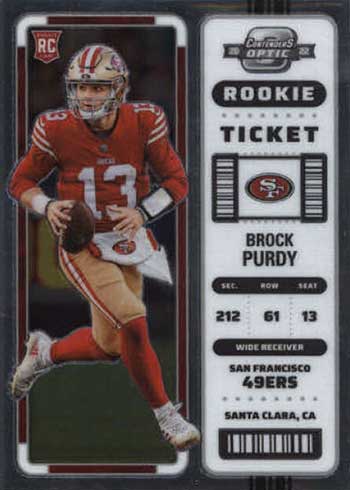 2022 Pro Set Brock Purdy XRC RC Rookie Football Trading Card San Francisco  49ers