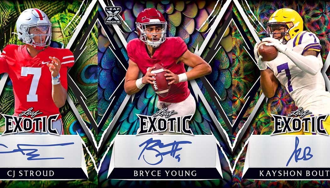 2023 Leaf Exotic Football Checklist, Hobby Box Info, Release Date