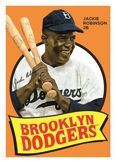 2023 Topps Archives Baseball Topps Team History Image Variations Jackie Robinson