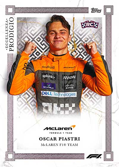 2023 Topps Eccellenza Formula One Oscar Piastri