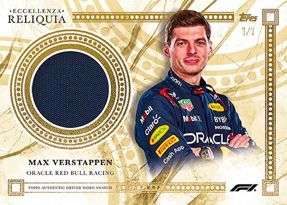 2023 Topps Eccellenza Formula One Relic Cards Gold Max Verstappen