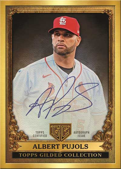 2023 Topps Gilded Collection Baseball Gallery of Gold Autographs Albert Pujols