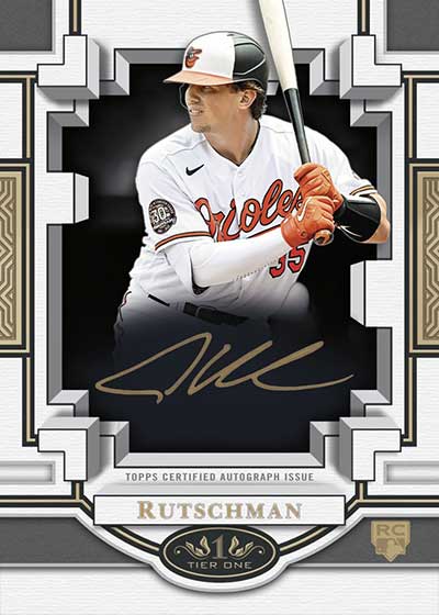 2023 Topps Tier One Baseball Break Out Stars Autographs Bronze Adley Rutschman