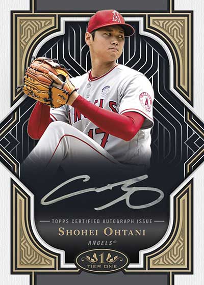 2023 Topps Tier One Baseball Tier One Autographs Silver Shohei Ohtani