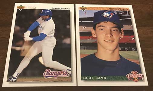 1992 Upper Ceck Baseball Top Prospect Blue Jays Shawn Green 