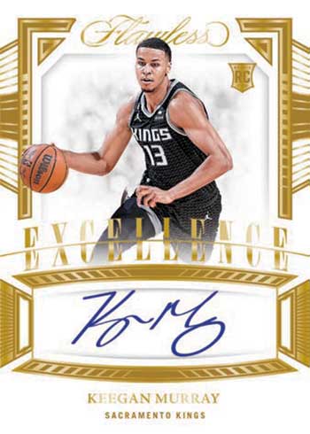 2022-23 Panini Flawless Basketball Excellence Autographs Keegan Murray