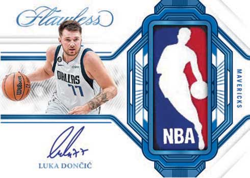 2022-23 Panini Flawless Basketball Logoman Autographs Luka Doncic