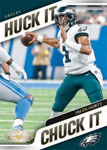 2023 Panini Certified Football Huck It Chuck It Jalen Hurts