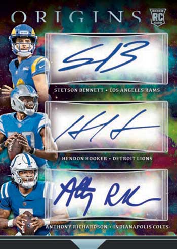 2023 Panini Origins Football Triple Autographs