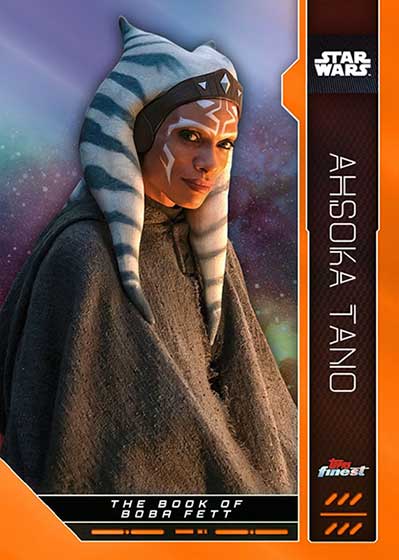 2023 Topps Finest Star Wars Orange Refractors Ahsoka Tano