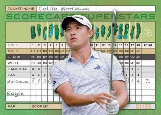 2024 Upper Deck Golf Scorecard Superstars Collin Morikawa