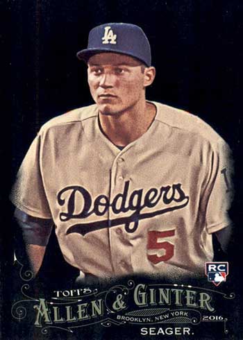 2016 Corey Seager authentic Gold Label Class 3 rookie BGS 9