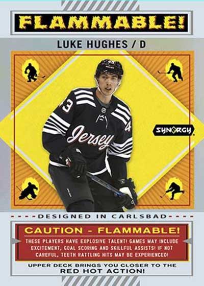 2023-24 Upper Deck Synergy Hockey Flammable Luke Hughes