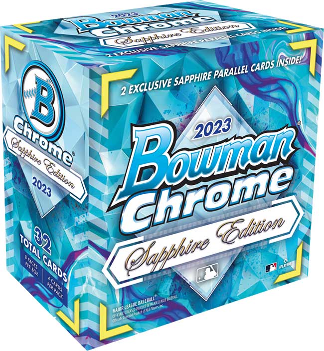 2023 Bowman Chrome Sapphire Baseball Checklist, Box Info