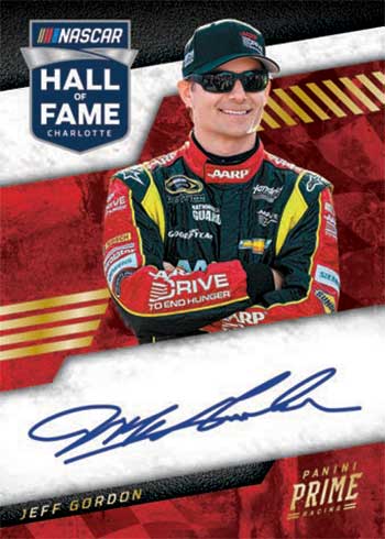 2023 Panini Prime NASCAR Hall of Fame Autographs Jeff Gordon