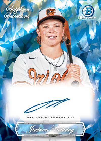 2023 Bowman Chrome Sapphire Baseball Checklist, Box Info