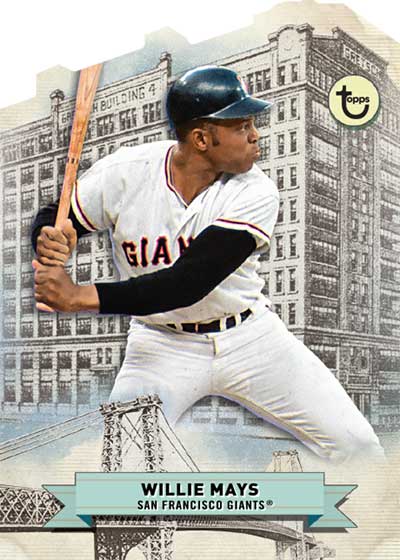 2023 Topps Brooklyn Collection Baseball 60 Broadway Die-Cuts Willie Mays