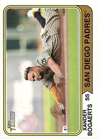 2023 Topps Heritage High Number Baseball Variations Image Xander Bogaerts