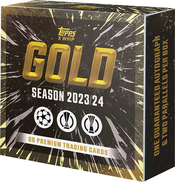 2023-24 Topps Gold UEFA Club Competitions Checklist, Box Info