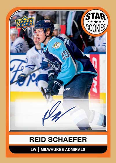 2023-24 Upper Deck AHL Hockey Star Rookies Autographs Reid Schaefer