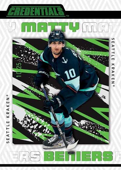 2023-24 Upper Deck Credentials Hockey Green Matty Beniers