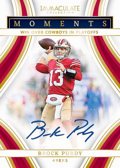 2023 Panini Immaculate Football Immaculate Moments Brock Purdy Autograph