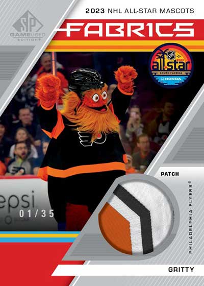 2023-24 SP Game Used Hockey All Star Mascots Fabrics Gritty