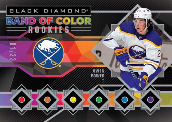 2023-24 Upper Deck Black Diamond Hockey Band of Color Rookies Owen Power