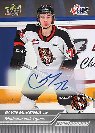 2023-24 Upper Deck CHL Hockey Base Autographs Cavin McKenna