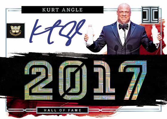 2023 Panini Impeccable WWE Hall of Fame Autographs Kurt Angle