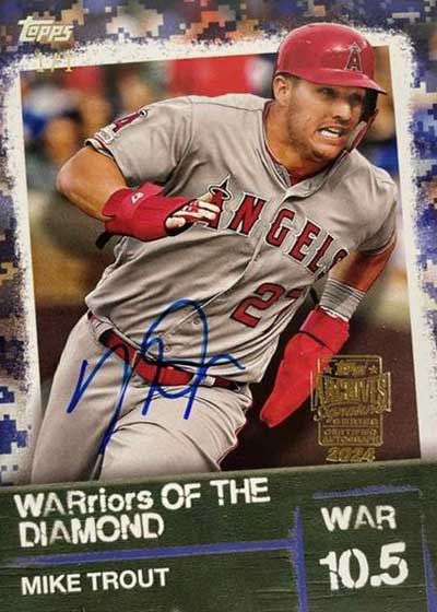 2024 Topps Archives Signature Series Baseball Active Player Edition Mike Trout