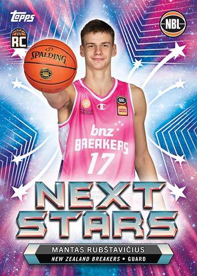 2023-24 Topps NBL Basketball Next Stars Mantas Rubstavicius