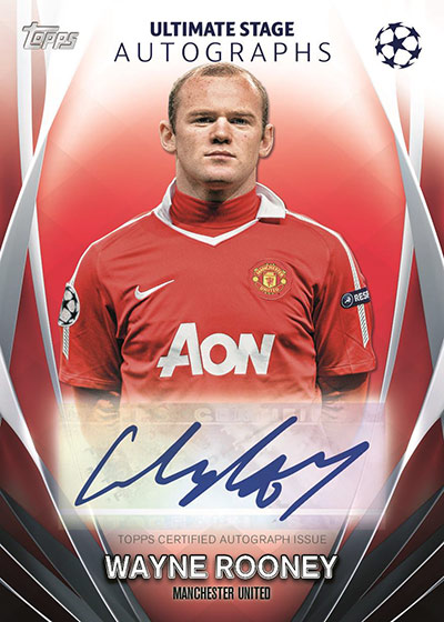 2023-24 Topps UEFA Club Competitions Ultimate Stage Autographs Wayne Rooney