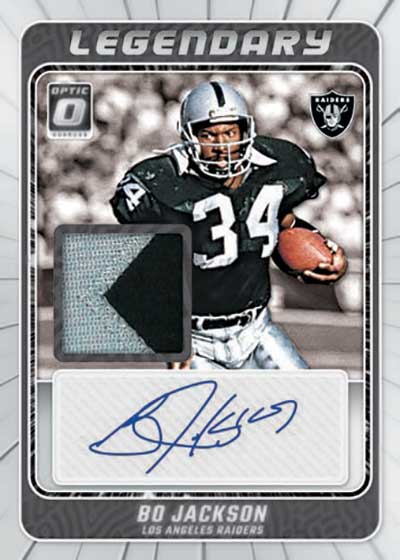 2023 Donruss Optic Football Legendary Patch Autographs Bo Jackson