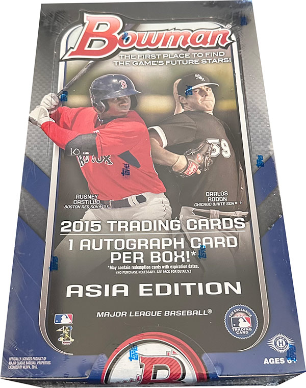 2015 Bowman Baseball Asia Edition Box Break and Review