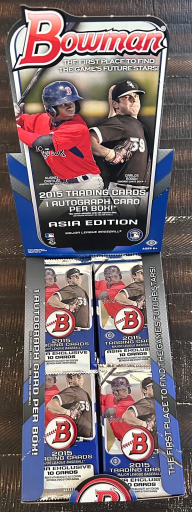 2015 popular Bowman Baseball Hanger Box