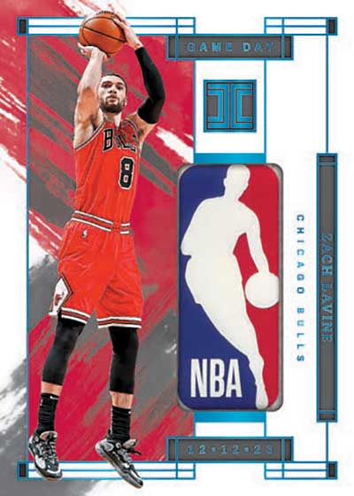 2023-24 Panini Impeccable Basketball Game Day Logoman Zach LaVine