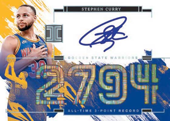 2023-24 Panini Impeccable Basketball All-Time Signatures Stephen Curry