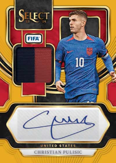 2023-24 Panini Select FIFA Autograph Memorabilia Gold Christian Pulisic