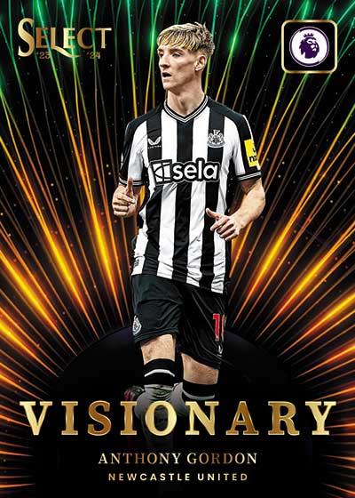 2023-24 Panini Select Premier League Soccer Visionary Anthony Gordon