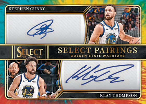 2023-24 Panini Select Basketball Select Pairings Signatures Stephen Curry Klay Thompson