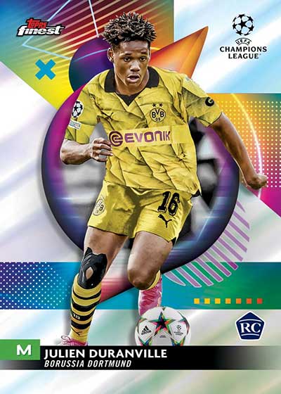 2023-24 Topps Finest UEFA Club Competitions Julien Duranville