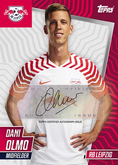 2023-24 Topps RB Leipzig 100% Men's Squad Autographs Dani Olmo