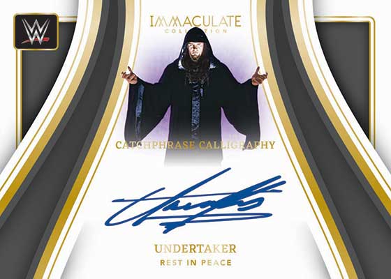 2023 Panini Immaculate WWE Catchphrase Calligraphy Undertaker