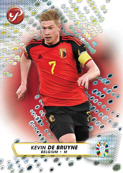 2023 Topps Pristine Road to Euro 2024 Red Refractors Kevin De Bruyne