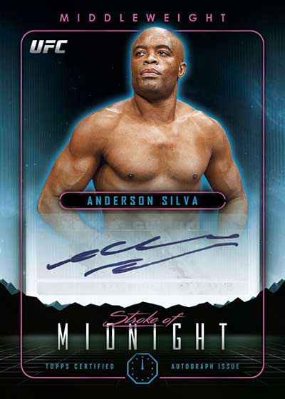 2024 Topps Midnight UFC Stroke of Midnight Autographs Anderson Silva